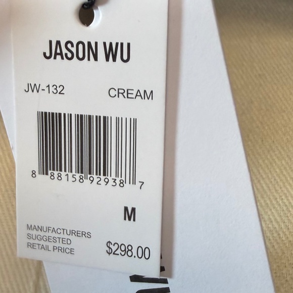 JASON WU Cream Faux Fur Midi Luxury Coat Jacket Sz M NWT - Picture 7 of 16